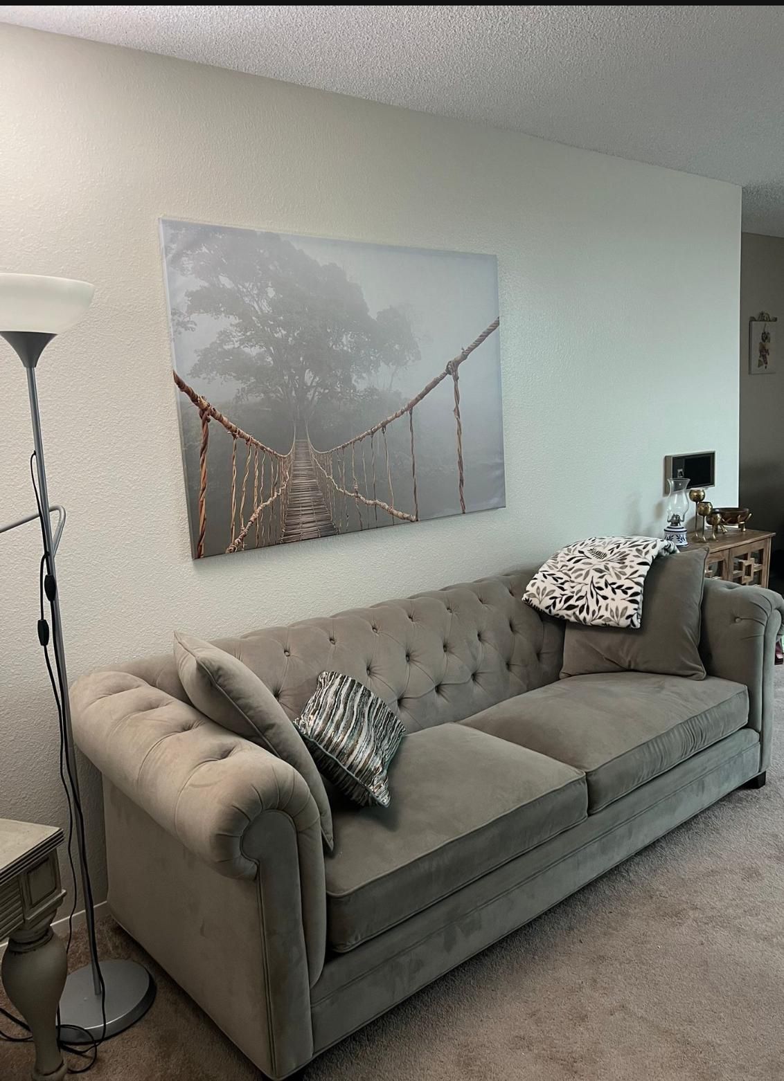 ✨ Martha Stewart Chesterfield Sofa – Excellent Condition ✨