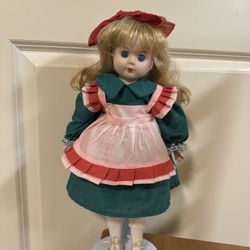 Vintage Porcelain Doll 16’’