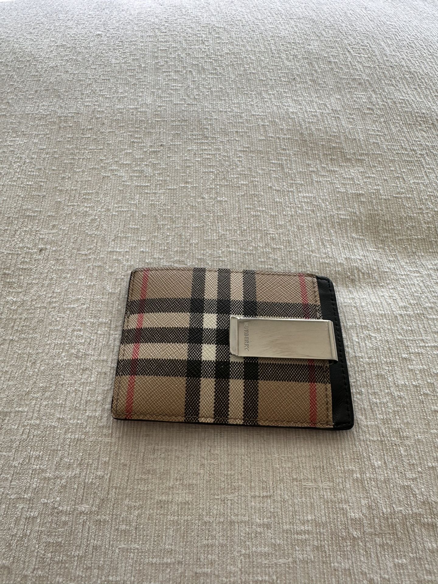 Burberry Mens Money Clip Wallet