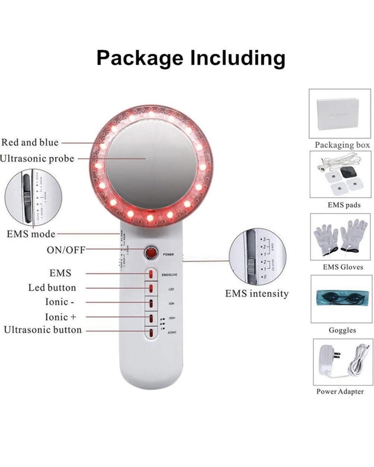 EMS weight loss machine. High frequency vibration for fat removal. 6 in 1 multifunction for body slimming and skin tightening. Accelerates metabolism 
