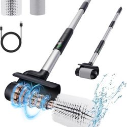 Electric Spin Scrubber【Upgraded Version】 Cordless Cleaning Brush for Bathroom, Tub, Tile, Floor Powerful Power 74W, Torque 99+LB, IPX7 Large Brush Hea