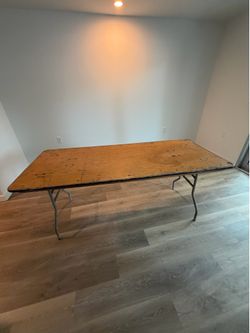 Rectangular wooden table
