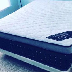 Queen Size Mattress Double Pillow Top Orthopedic FIRM 15” Thick Brand New We Finance Delivery 🚚 Available 