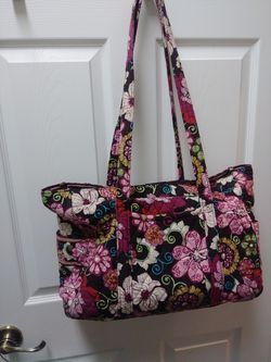 Nice Vera Bradley travel tote/diaper bag