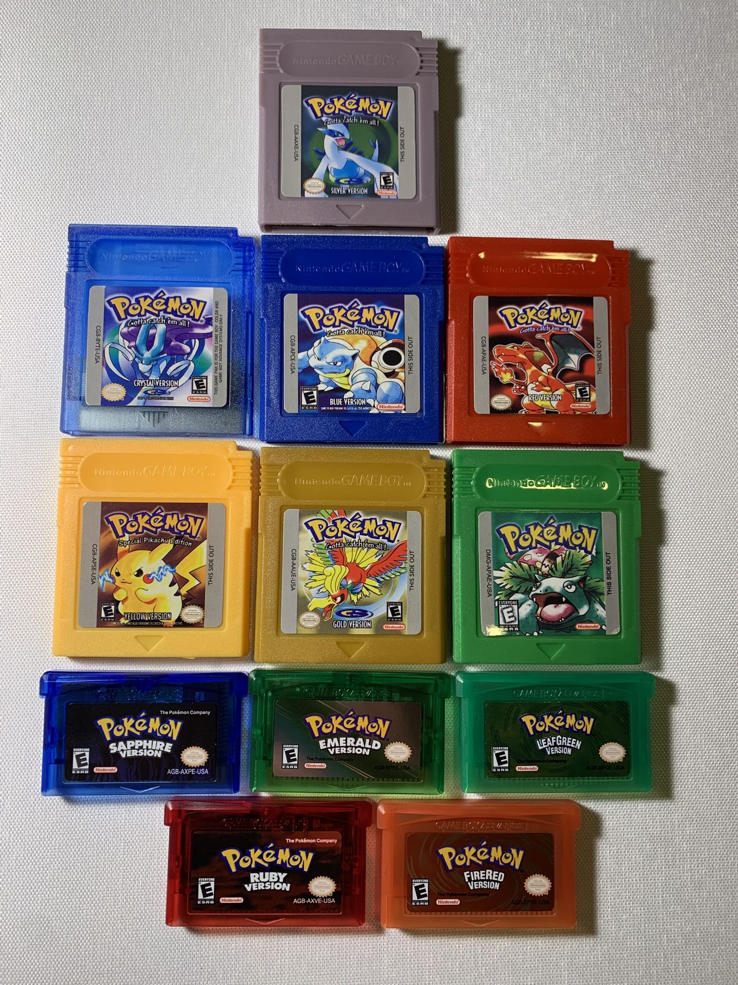 Pokemon Gameboy Games Lot of 12