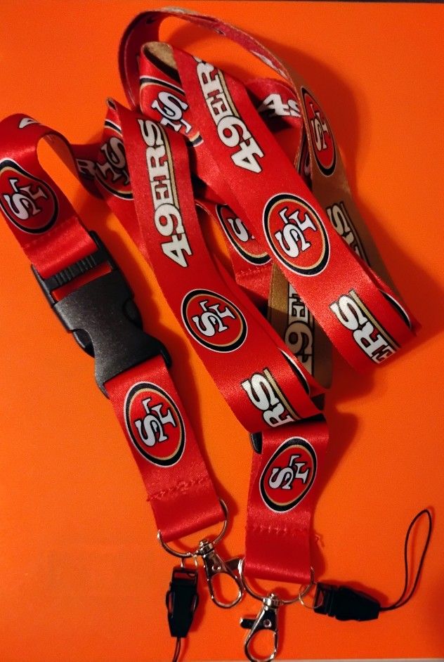 San Francisco 49ers lanyards lot of 2 NEW