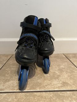 Schwinn Unisex Adult Adjustable Inline Skate - Black/Blue 6-7 