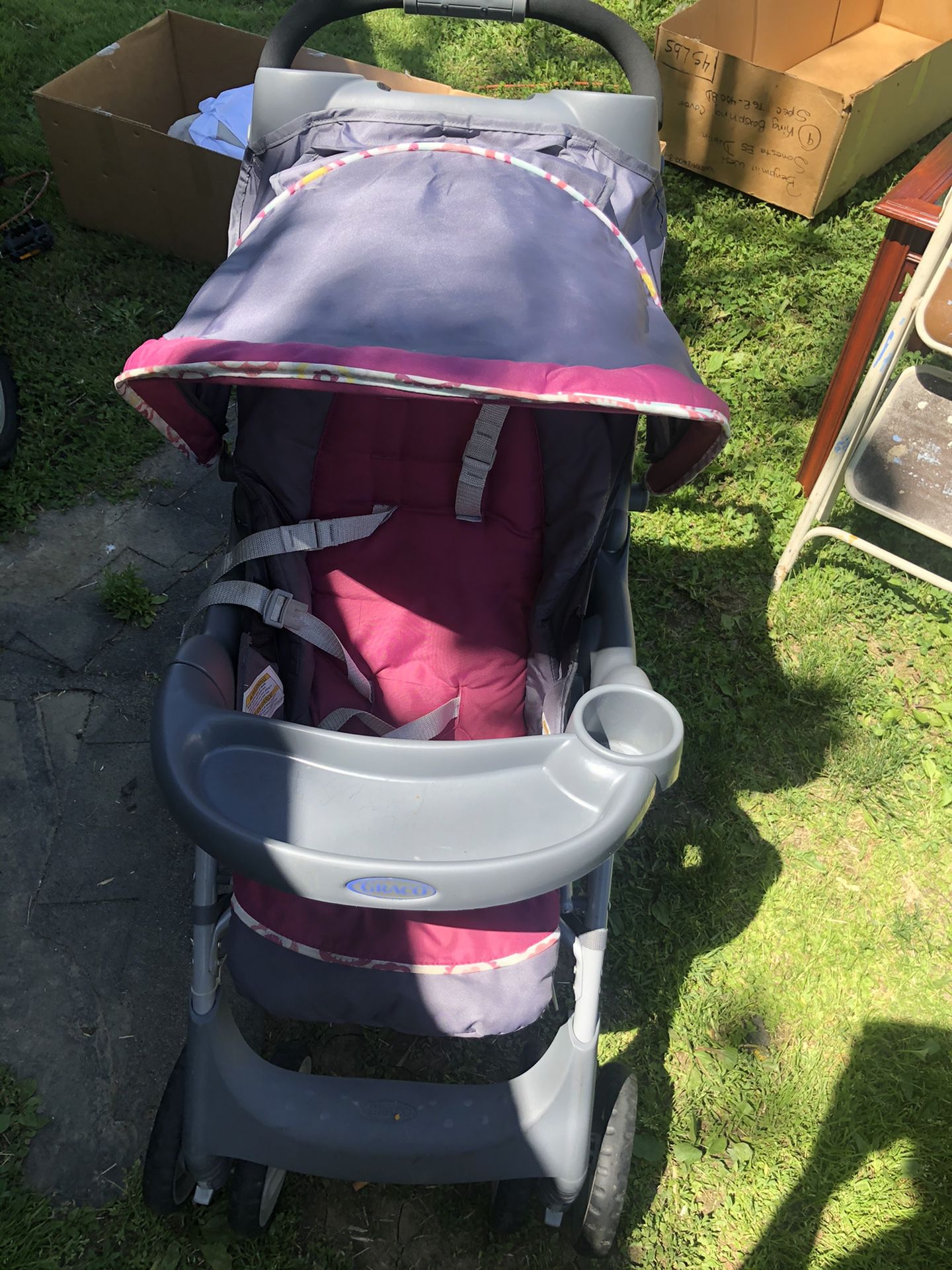 Girl stroller & baby seater