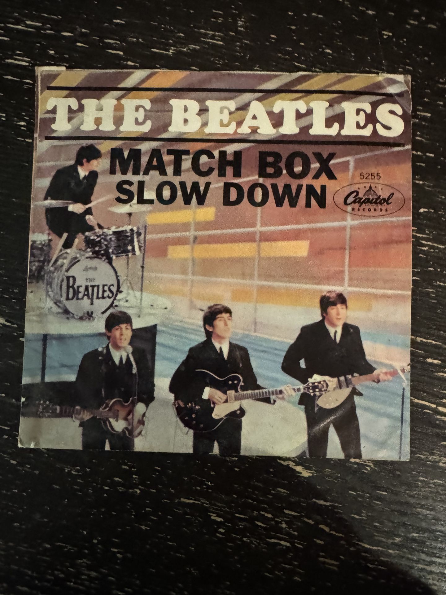 The Beatles US 45 Capitol 5255 MATCHBOX / SLOW DOWN W/PS EC