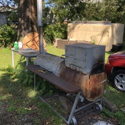 BBQ Pit And Table