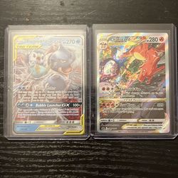 Tag team blastoise gx from cosmic eclipse and charizard vstar