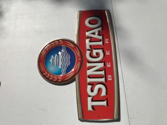 Beer metal sign