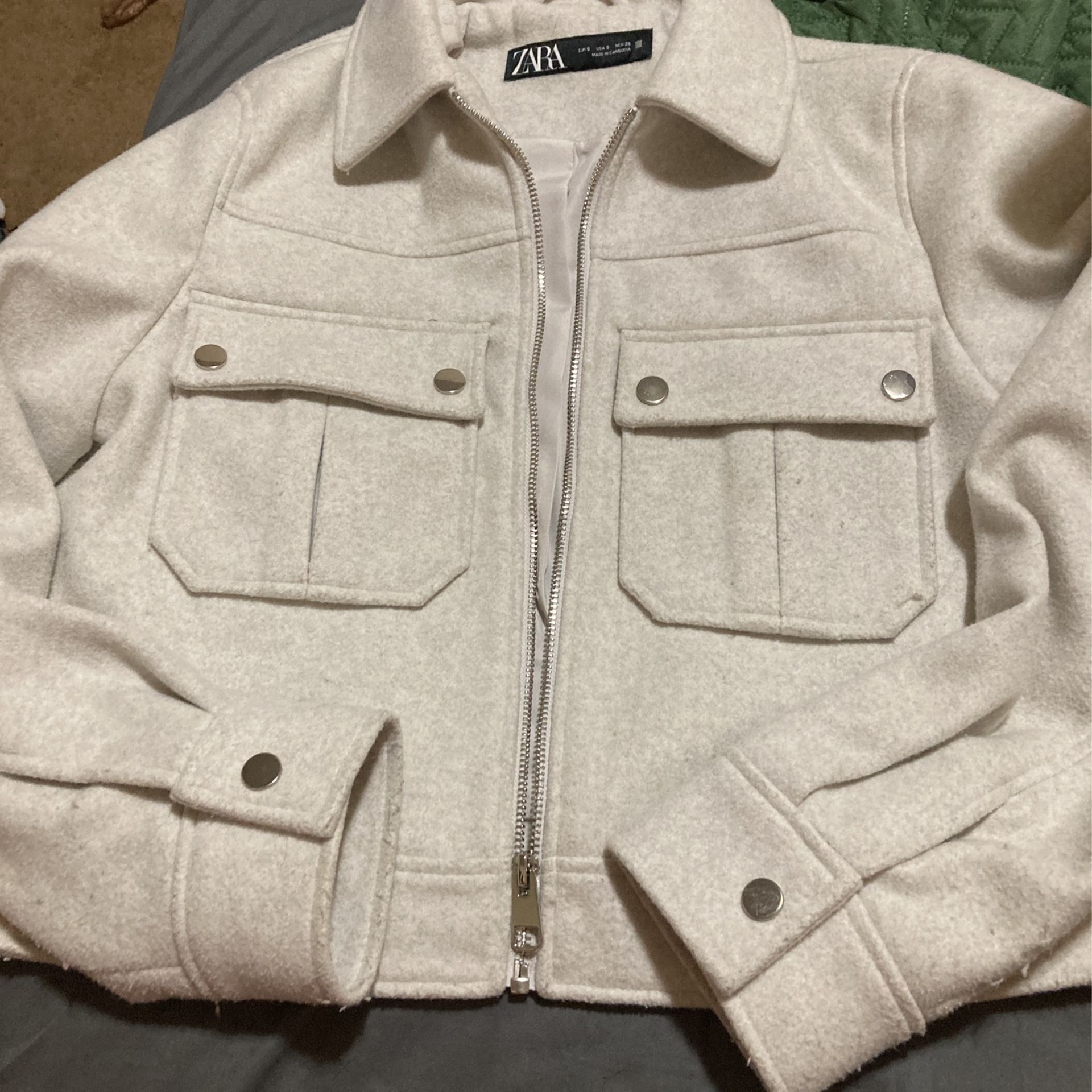 Zara Crop Soft Jacket.
