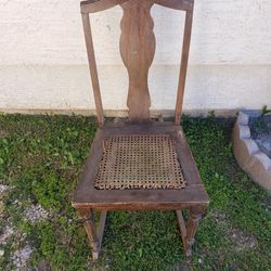 Vintage Antique Rocking Chair Smaller Decorative Size 33"Hx28"Dx17"W Real Wood American Chair Mfg.