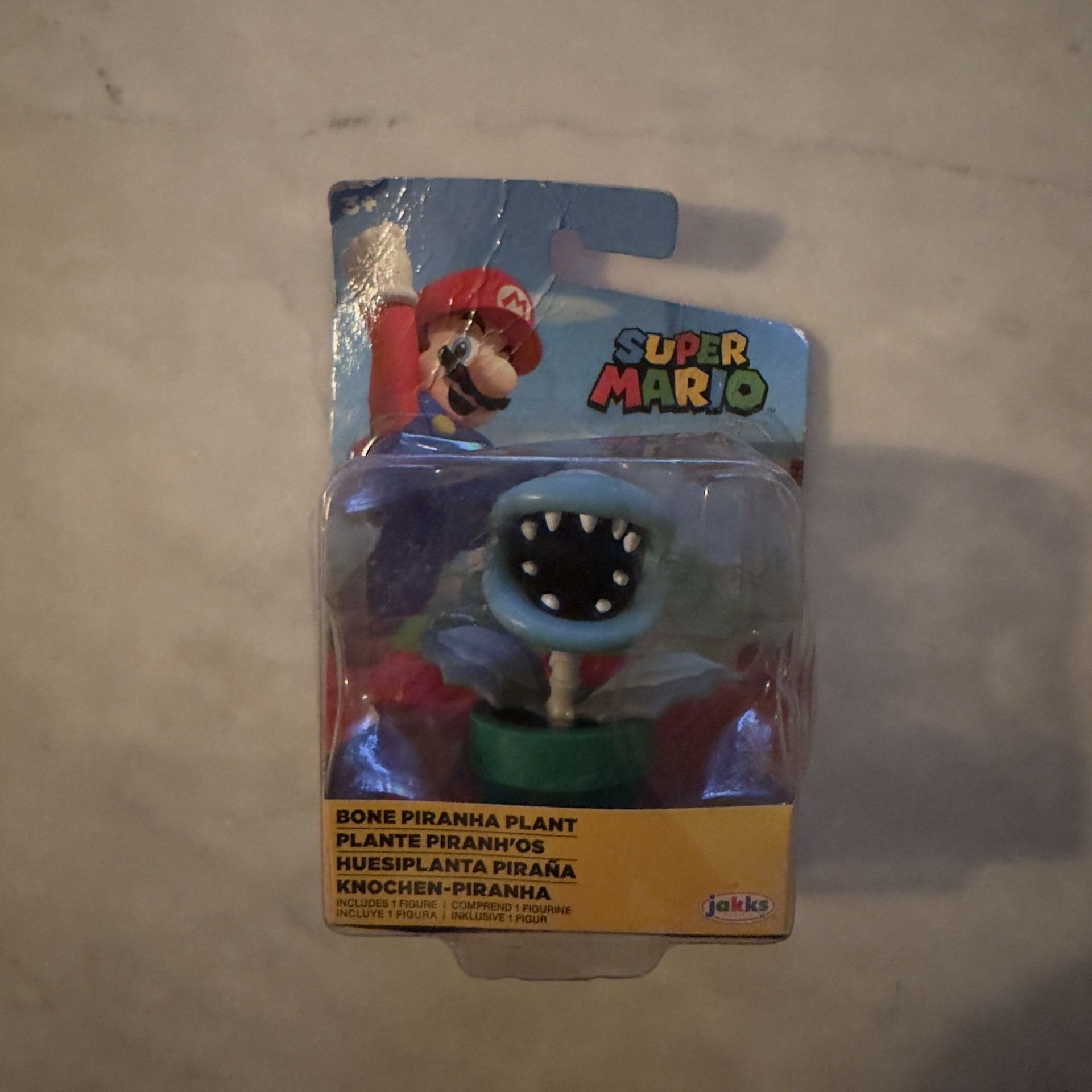 Super Mario Bros Bone Piranha Plant Action Figure