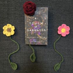Handmade Crocheted Flower Bookmarks