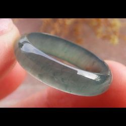 115553 VS Certified Jadeite Green JADE Ring Circle size9