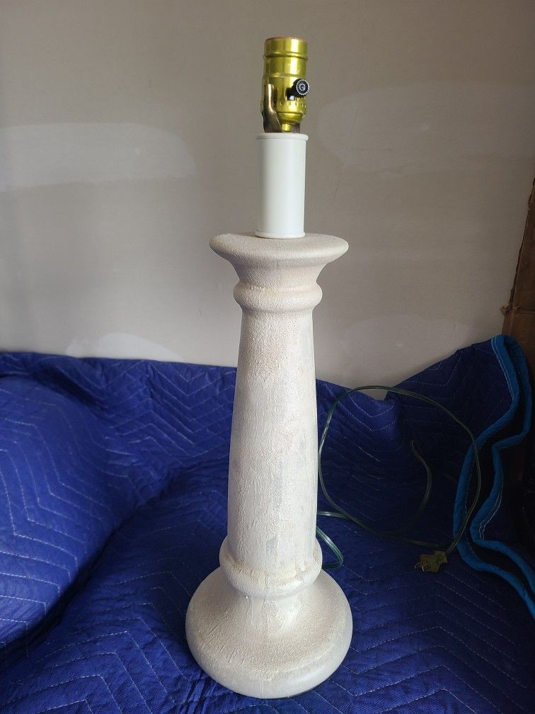 Textured Table Lamp w/ Matte Plaster Finish