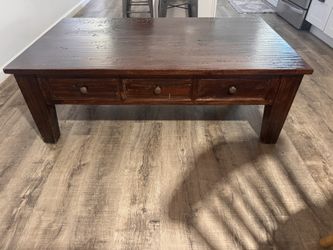 Wooden coffee table