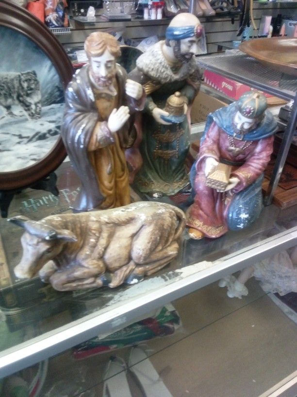 Grandeur Noel or Kirkland's Potters Garden II porcelain nativity set.