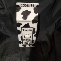 Milk and Cookies Cookie Jar