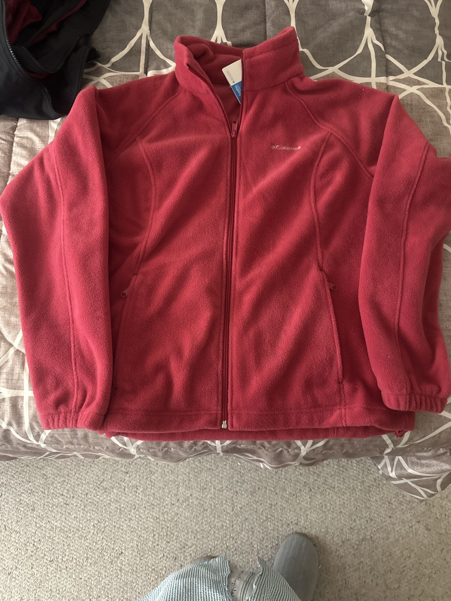 Columbia Red Fleece Jacket
