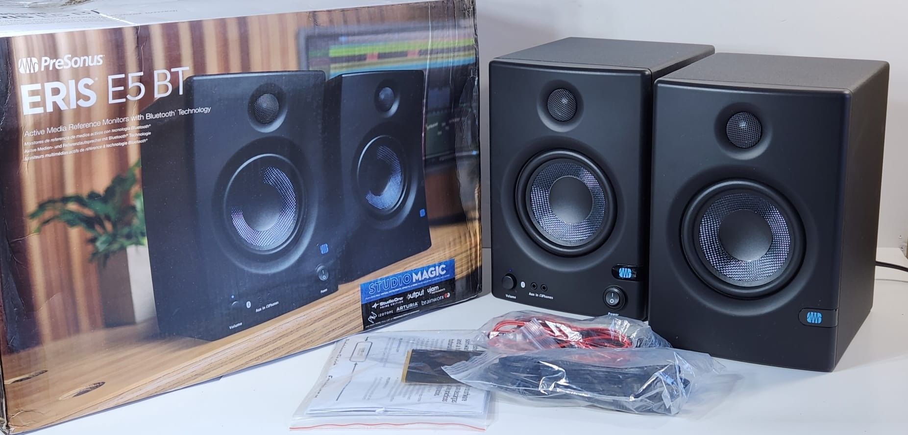 PreSonus Eris E5 BT-5.25" Near Field Studio Monitors with Bluetooth #867