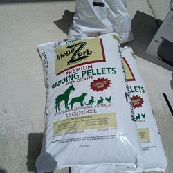 (Yes it's still available) Two And A Half Bags Of Megazorb Premium Animal Bedding Pellets
