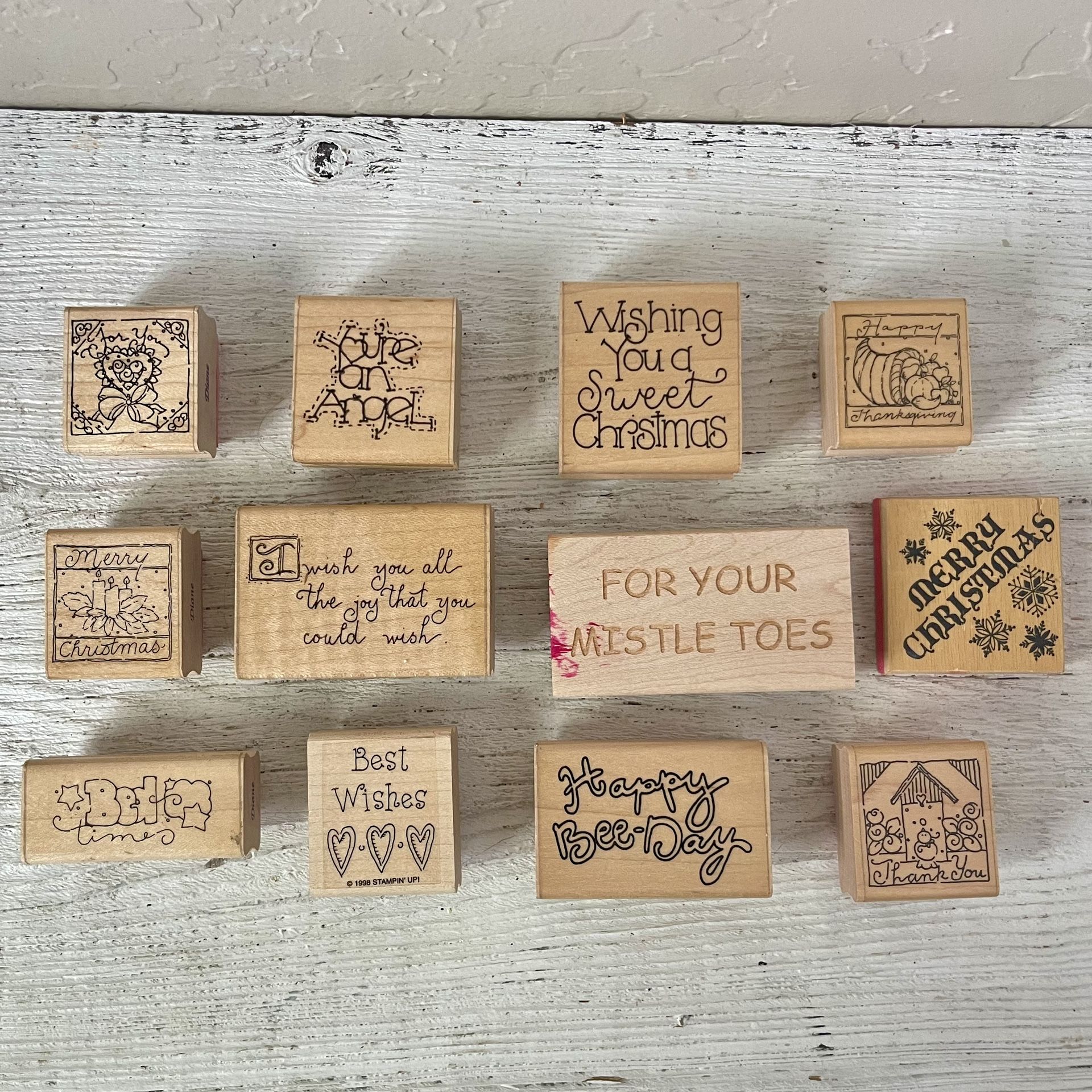 Rubber Stamps - Sayings Greetings Words
