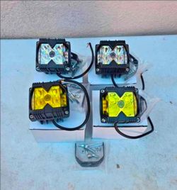 LED Light Pods Work Lights Luces Focos Niebla Neblina Chevy Gmc Ford Toyota Dodge Ram Chevrolet Jeep