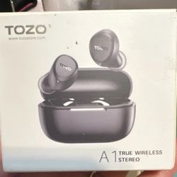 TOZO A1 True Wireless Stereo Earbuds Black Bluetooth Touch Control In-Ear