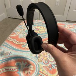 LEVN Bluetooth Headset with Microphone, Trucker Bluetooth Headset with AI Noise Cancelling & Mute Button, Wireless On-Ear Headphones 60 Hrs Working Ti
