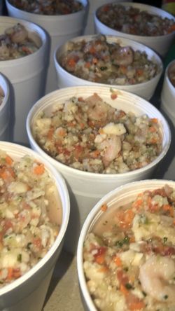 CEVICHE DE PESCADO Y CAMARÓN 🍤