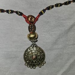 Homemade Beaded Necklace Atiquity "Napier Style"