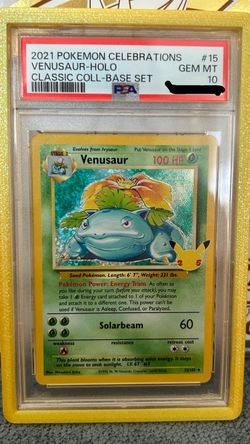 Venusaur #15 Pokemon TCG Celebrations PSA 10 GEM MINT Slab