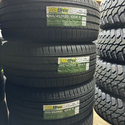255/45/20 TBB Tires EACH TIRE $105/ CADA LLANTA- INSTALLED AND BALANCING 