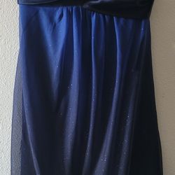 Blue Dress With Glitter Size 1/2