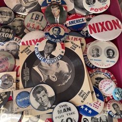 JFK , NIXON buttons