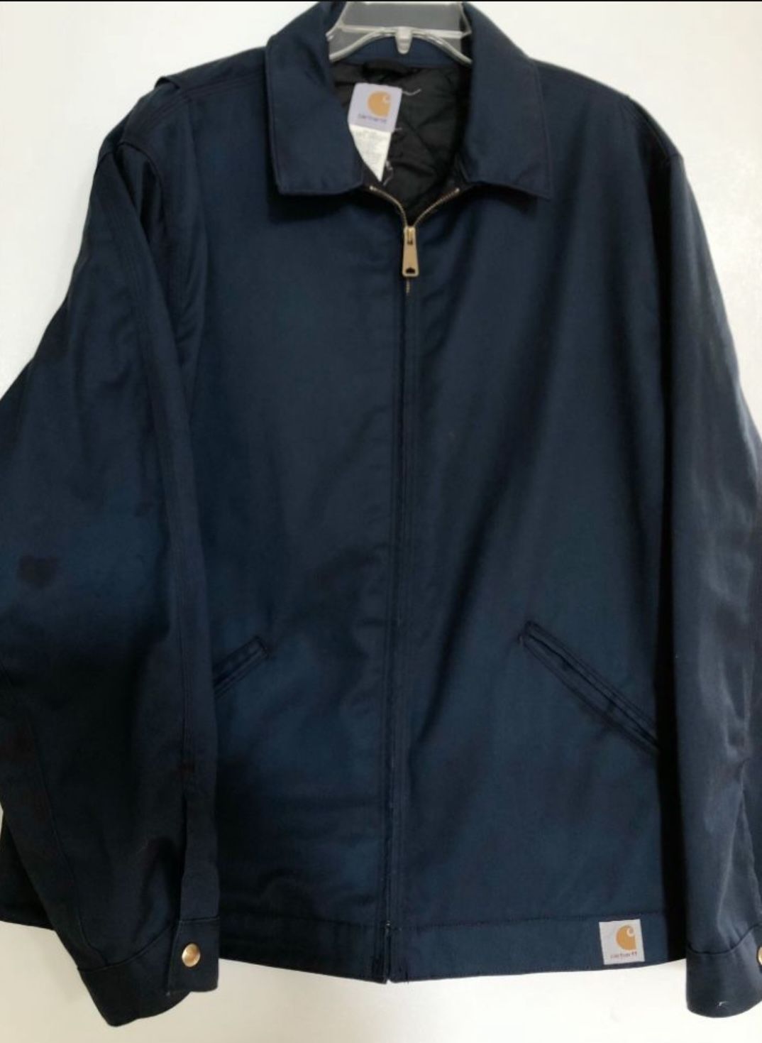 Carhartt Twill Lightweight Lined Blue Jacket Size XL