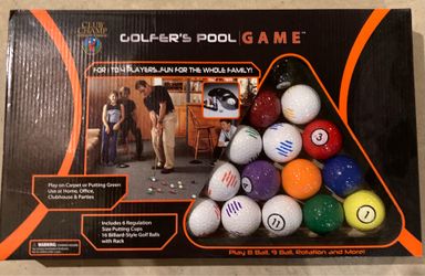 Golf pool/billiard-style game