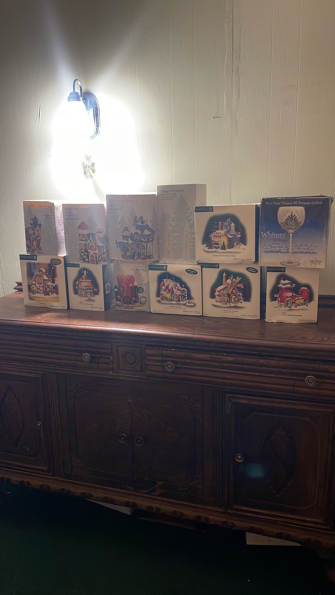 Brand New Department And North Pole Christmas Setup