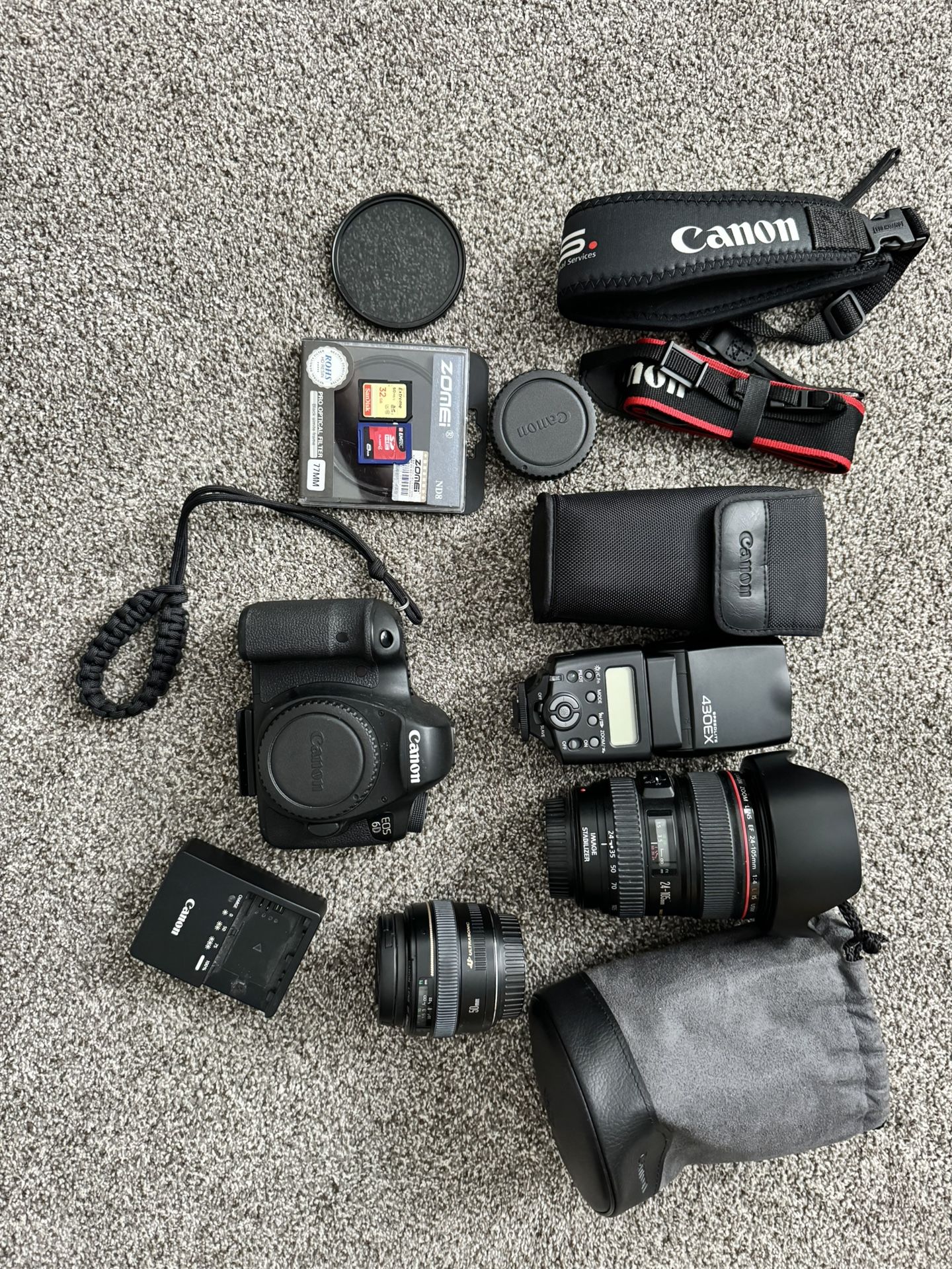 Canon 6D Mark I DSLR Camera Bundle - Professional Photography Kit - $950