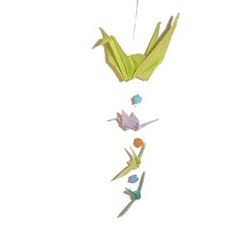 Vibrant Origami Cranes With Wishing Stars