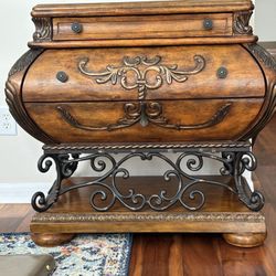 Bombay Chest with Iron Scrollwork 