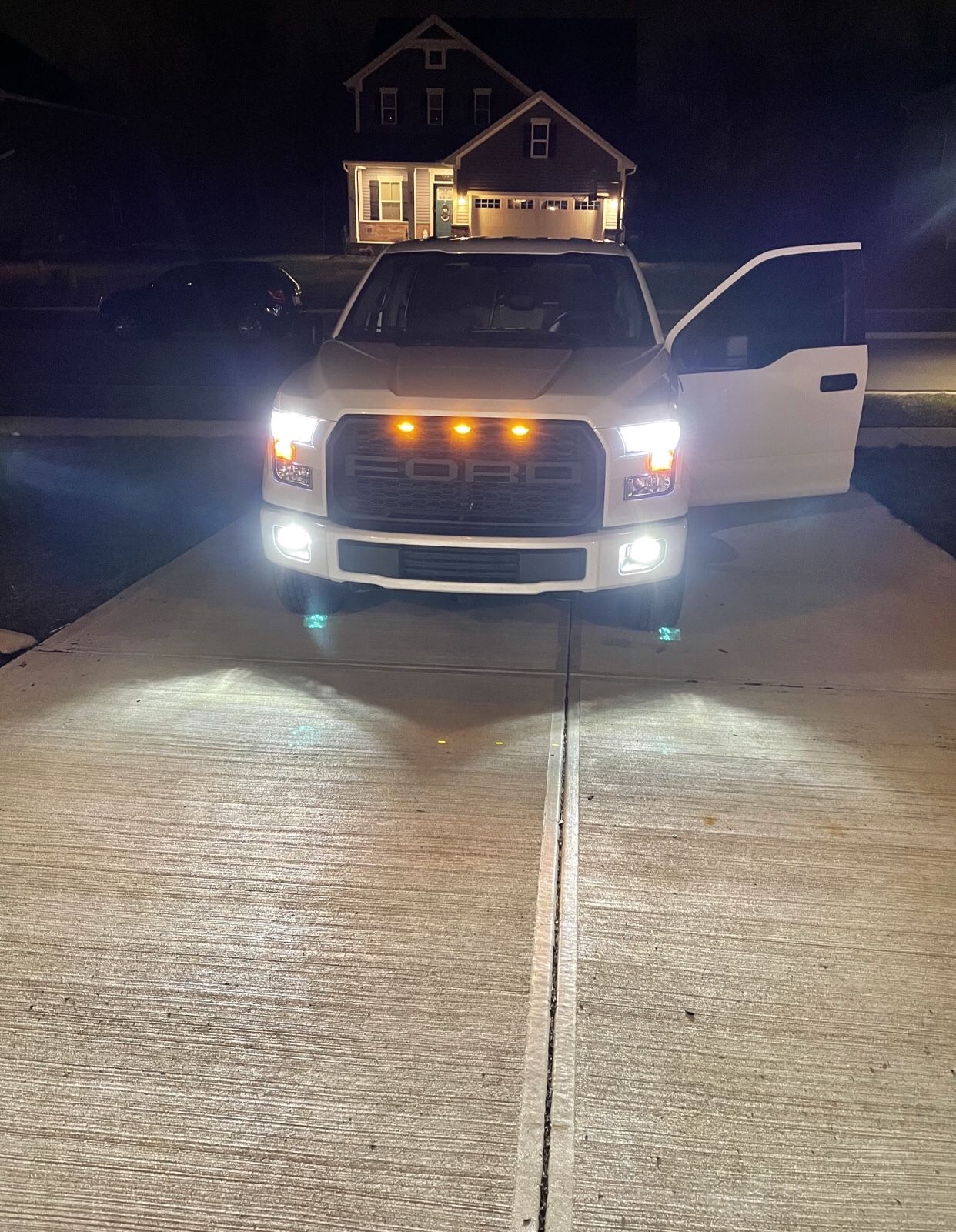 H3 LED Fogs Bulbs 6000K Xenon White, Extremely Bright 3030 Chips H3 LED Bulbs with Projector for Car Fog Lights, Daytime Running Lights DRL(Pack o
