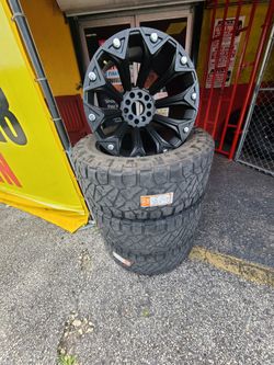 🔥 JEEP WRANGLER RIMS & and tires set
