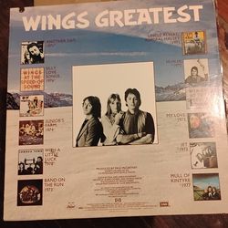 Paul McCartney Wings Greatest LP Vinyl Record