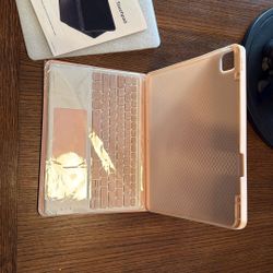 13” iPad Pro Case With Keyboard - New - Shimmer Pink