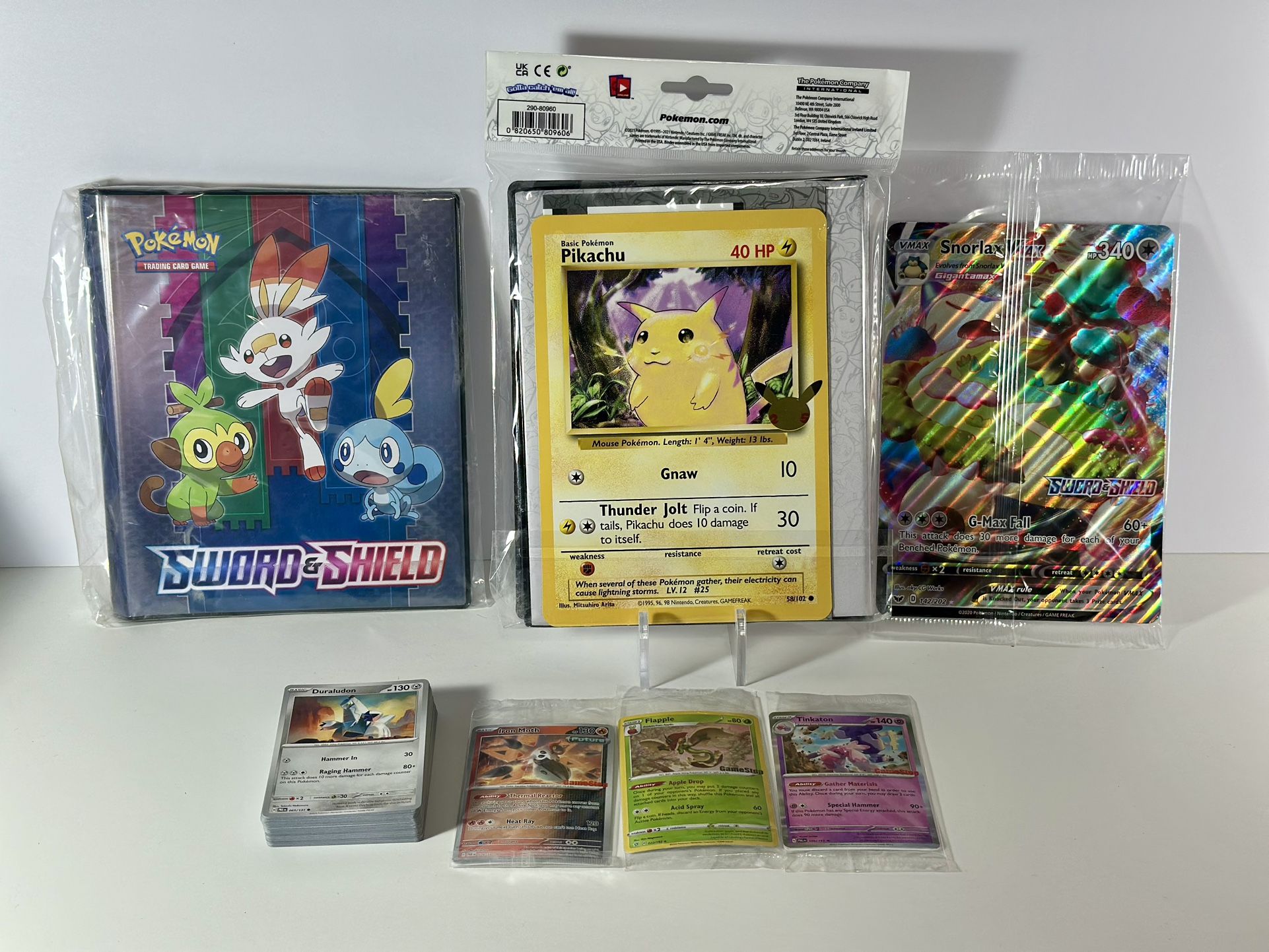 Pokemon PROMO CARDS 25th Anniversary Pikachu Binder
