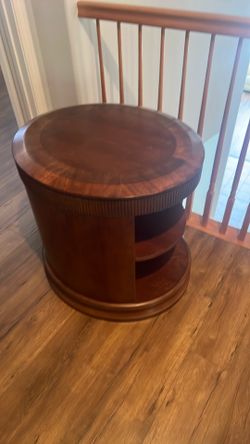 Wood end table